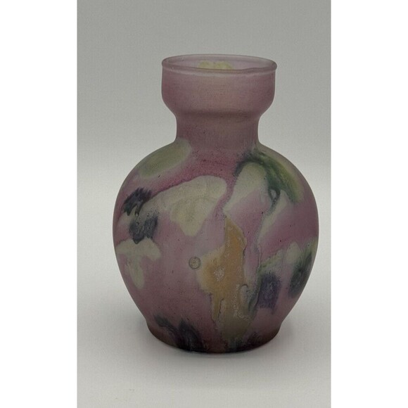 B.Z.T. Ltd Hand painted Vase Israel 5" Bud‎ Vase - Picture 2 of 4